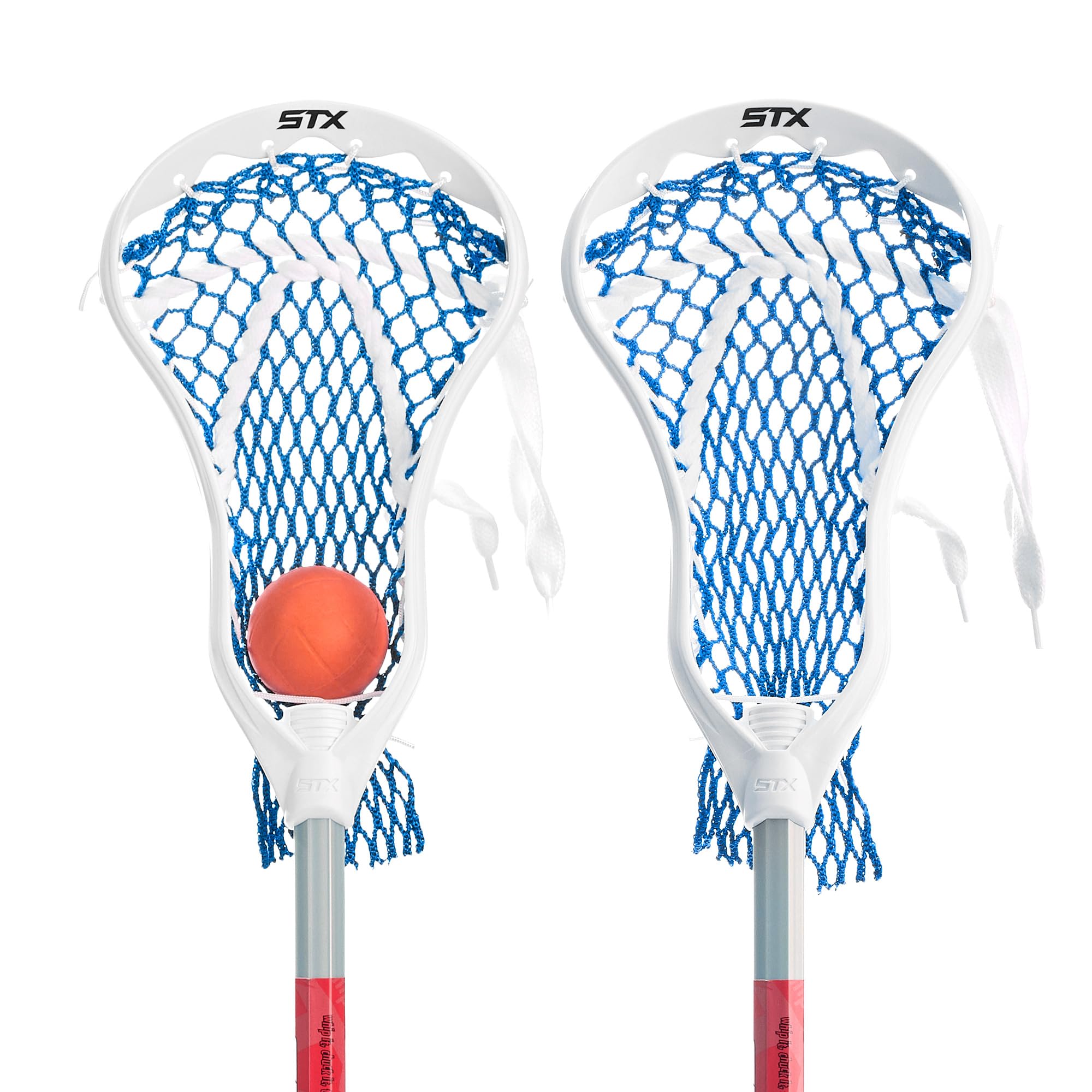 STX FiddleSTX Two Pack Mini Super Power with Plastic Handle and One Ball, 30-Inch,White/Grey