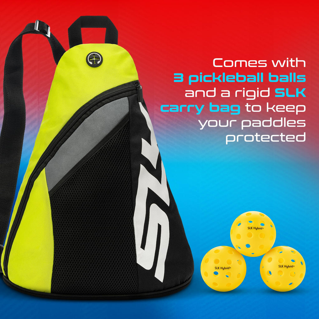 Selkirk Sport SLK Neo Paddle Set of 2 | Graphite Red Blue + Sling Bag