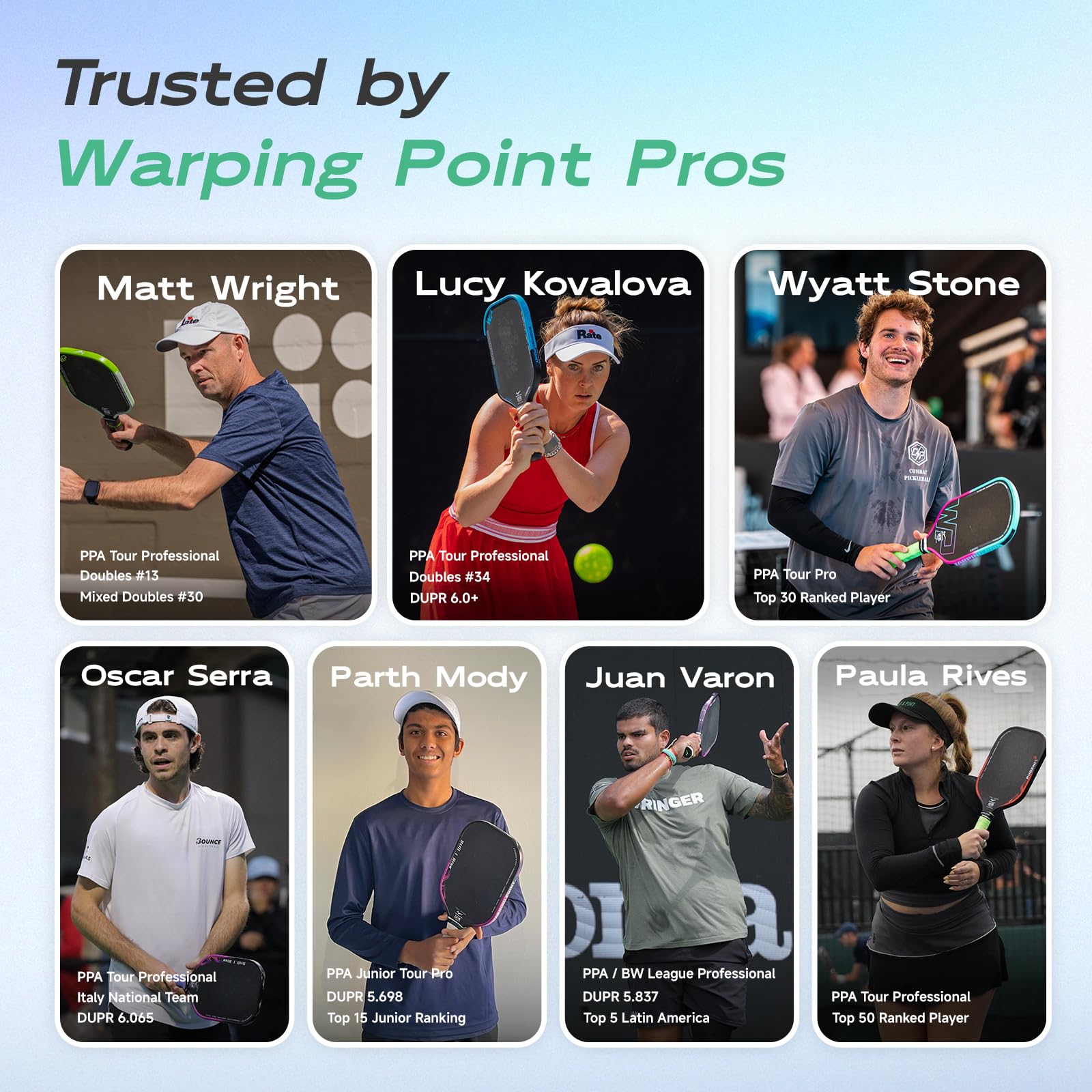 Warping Point Rhythm 16MM Pickleball Paddle, UPA-A Approved Carbon Fiber Paddle, Thermoformed Design with MaxCell Honeycomb Core, Design for Precision Control & Consistent Power