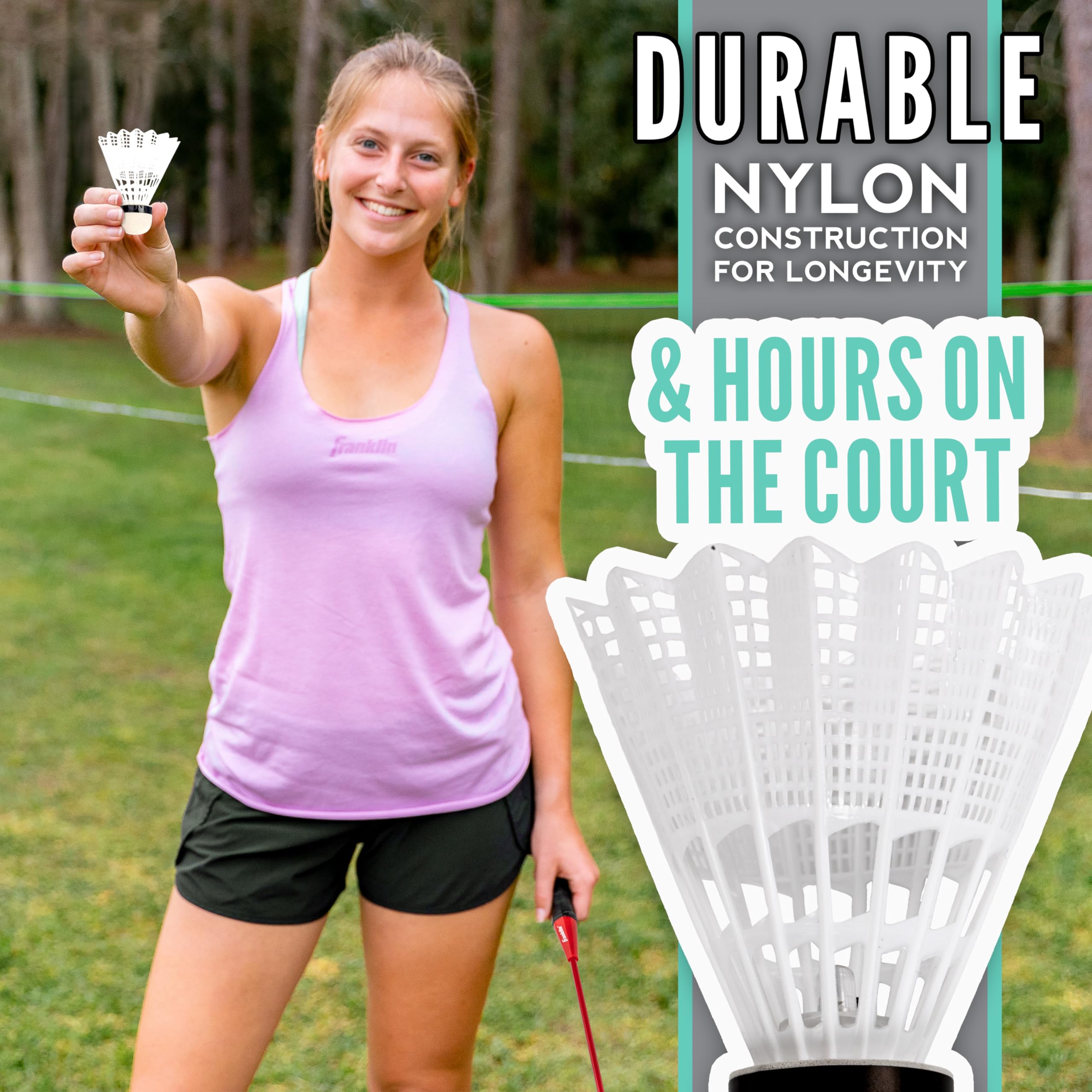 Franklin Sports 2 Player Badminton LED Rackets
