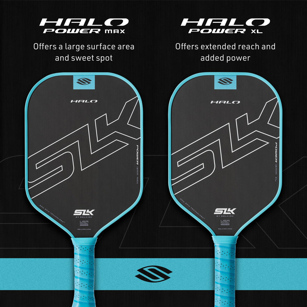 Selkirk Sport SLK Halo Power XL Pickleball Paddles | Carbon Fiber | Blue