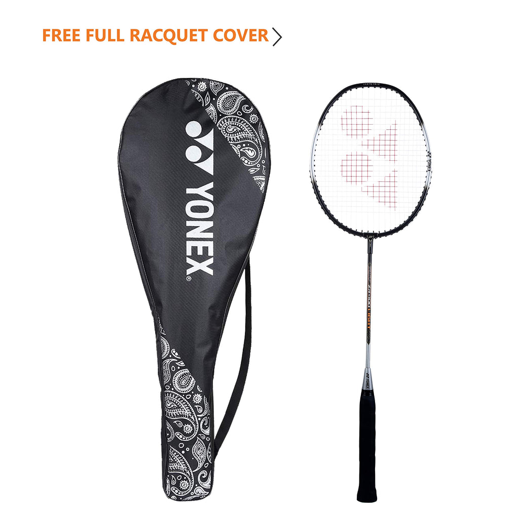 YONEX ZR 100 Light Aluminum Blend Badminton Racquet with Full Cover, Set of 2