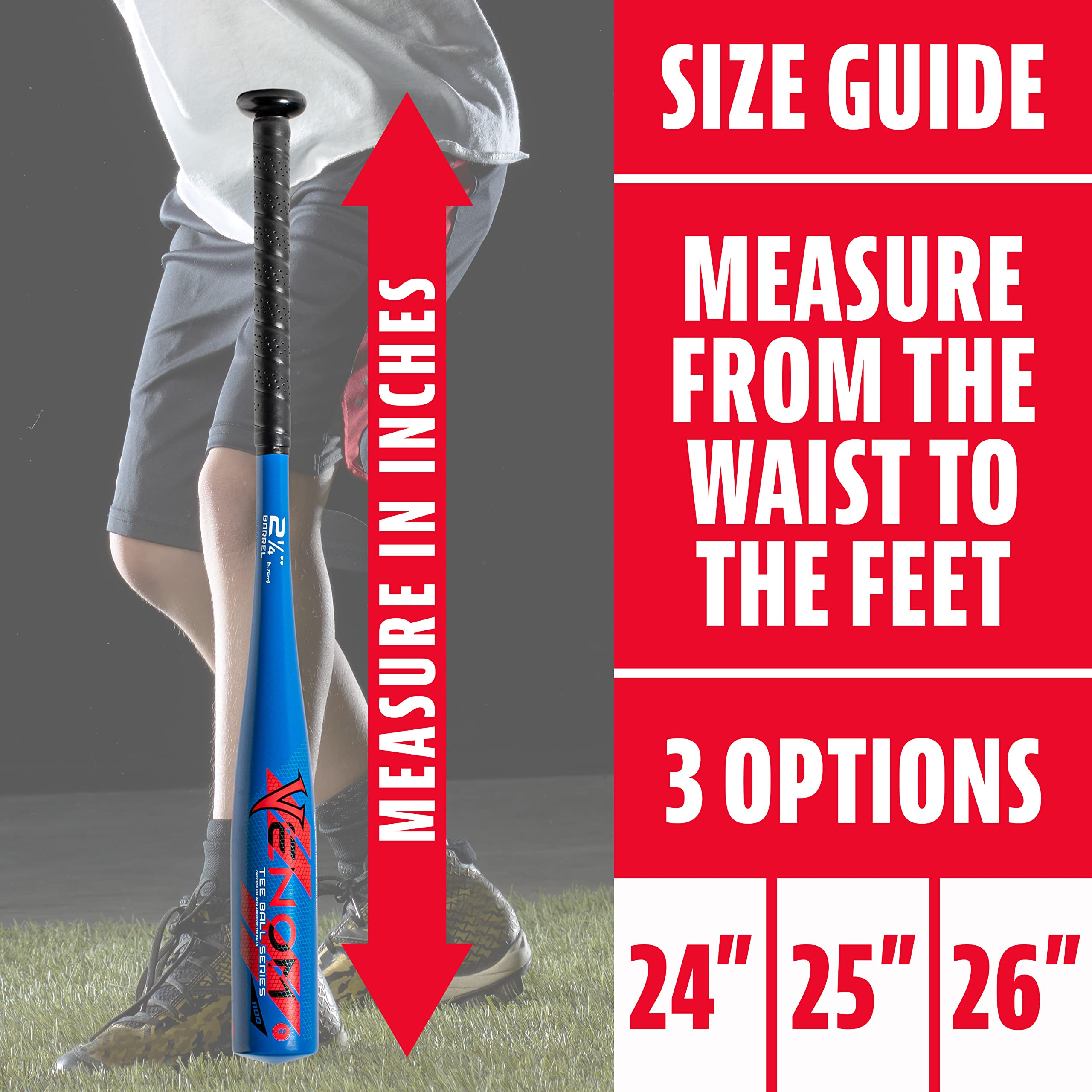 Franklin Sports Venom 1100 Official Teeball Bat - 24" (-11)