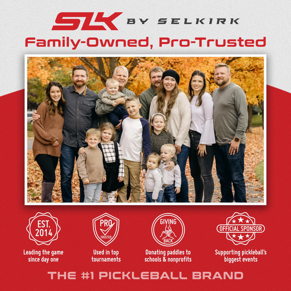 Selkirk Sport SLK Neo Paddle Set of 2 | Graphite Red Blue + Sling Bag