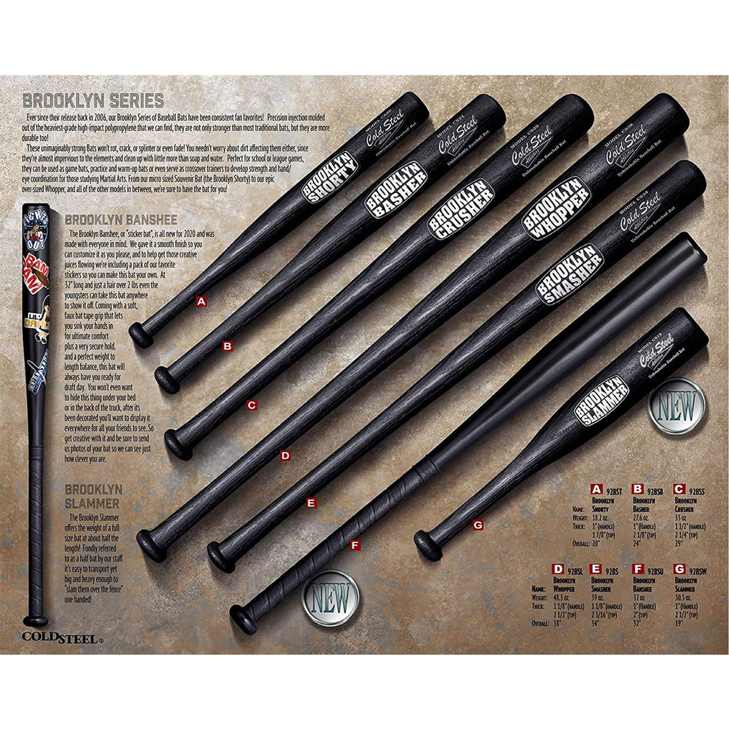 Cold Steel Brooklyn Smasher, Black, 34 Inch