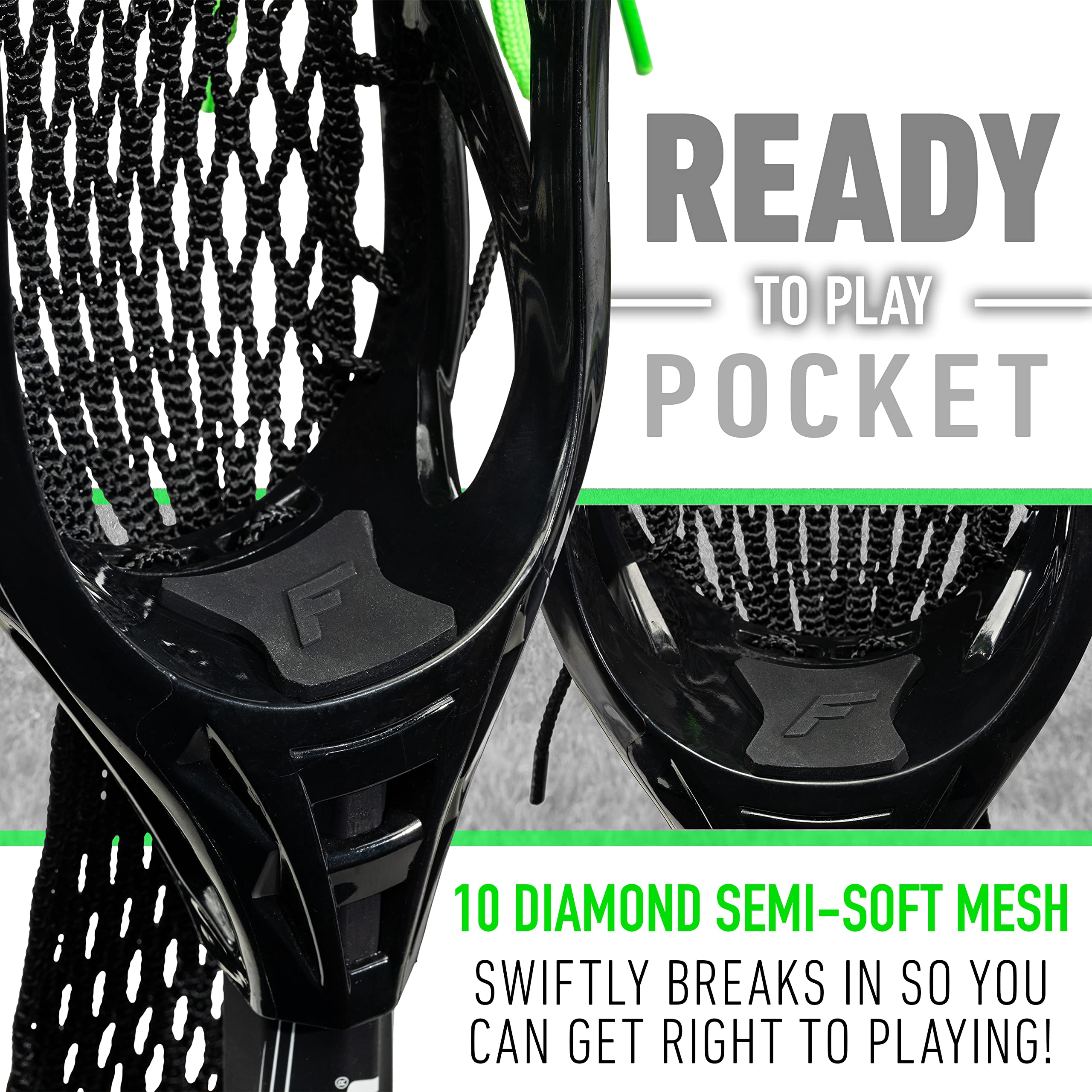 Franklin Sports Ambush Aluminum Attack + Midfield Lacrosse Stick - 30"