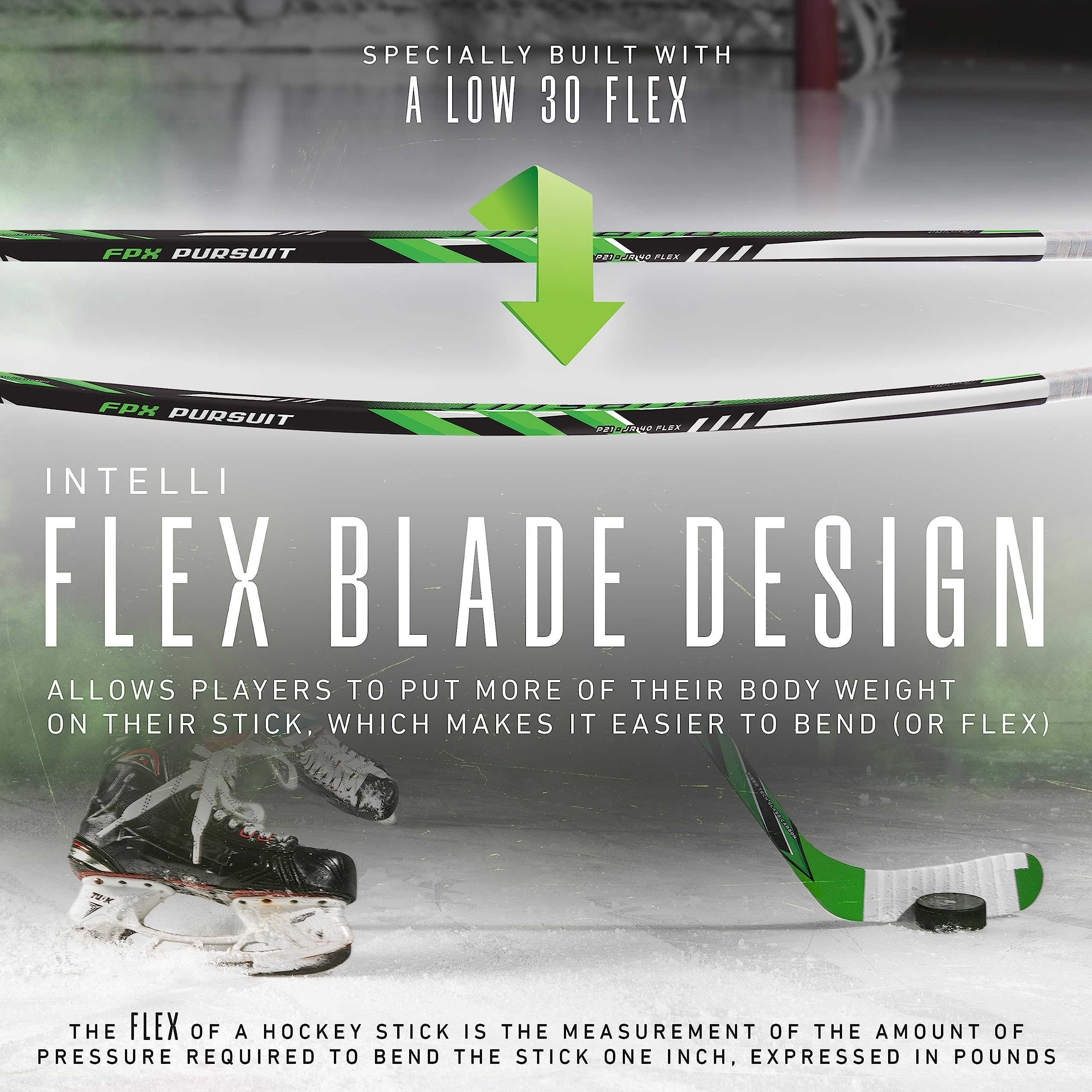 Franklin Sports Pursuit Youth Ice Hockey Stick - 42" - Righty