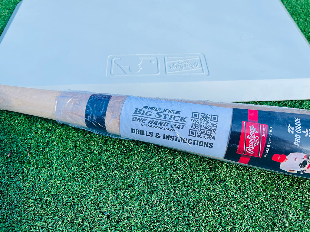 Rawlings | BIG STICK One Hand Training Bat | Baseball / Softball | 22” Pro Grade Ash