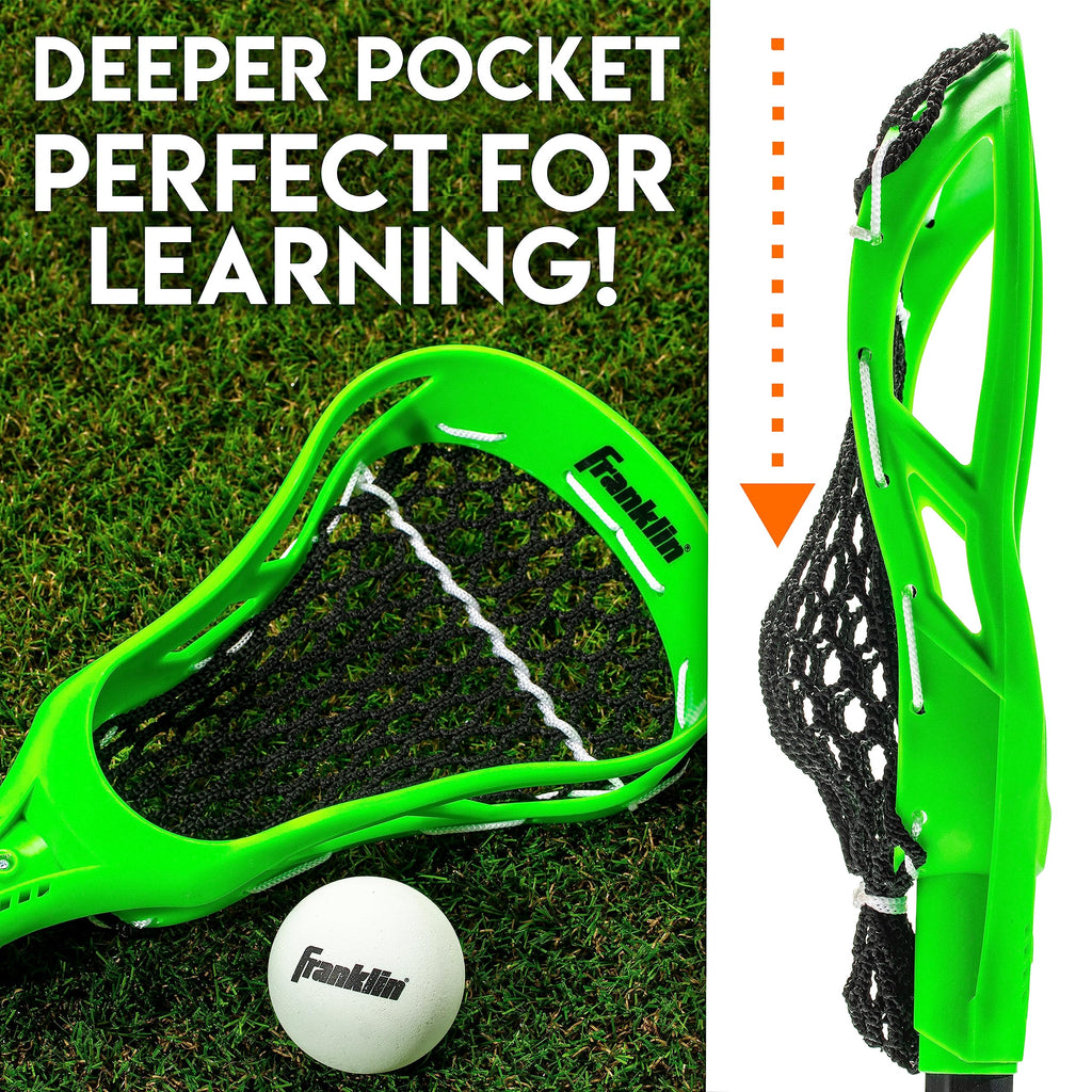 Franklin Sports Future Champs Youth Lacrosse Set - 32 In - Blue + Green