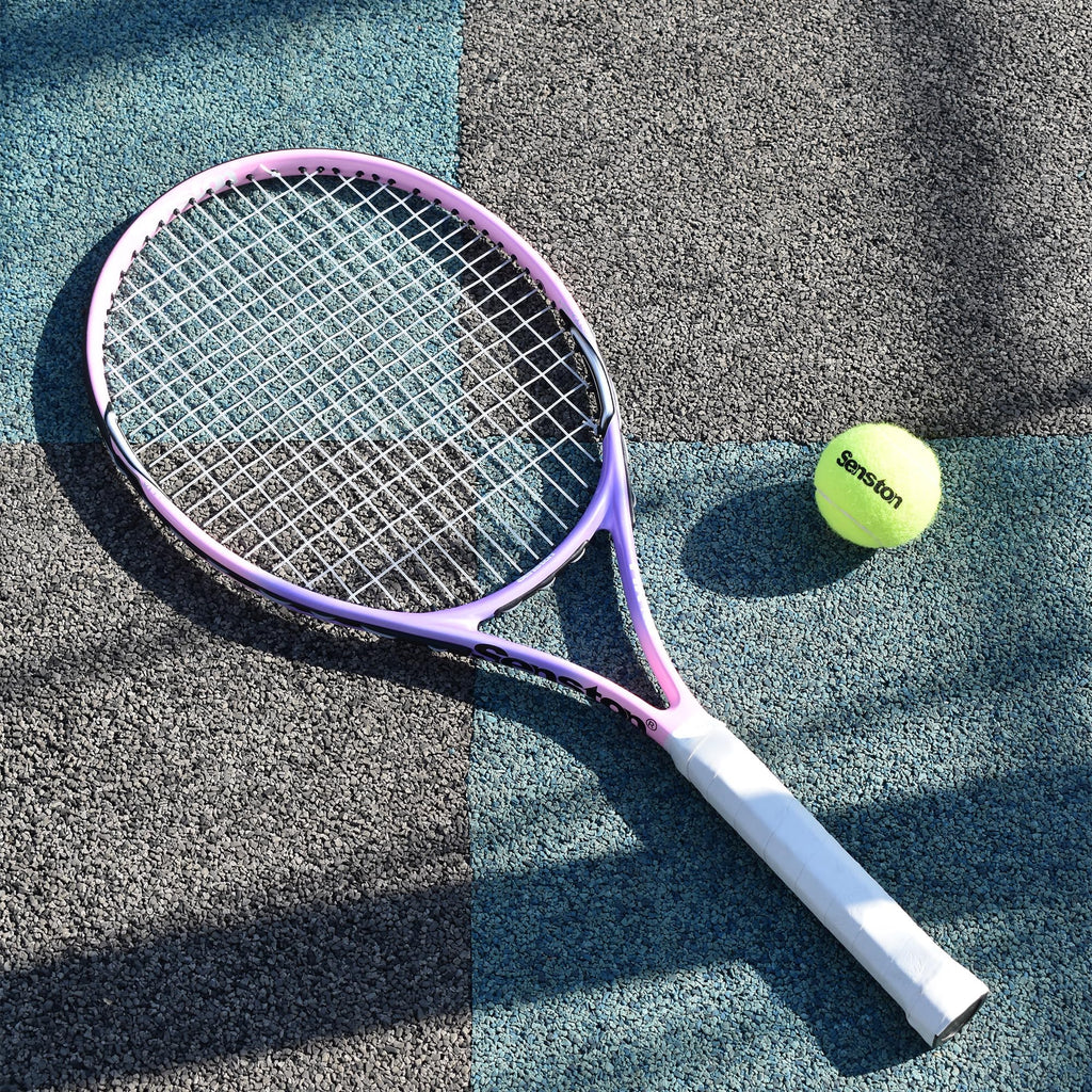 Senston 23" Tennis Racket for Kids Children Boys Girls Tennis Racquets Kids Tennis Racket Pink Color